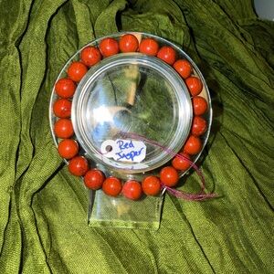 Red Jasper Beaded Bracelet